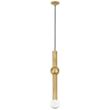 Guyed 4.6W 1 LED Mini Port Alone Pendant by Visual Comfort Modern - 700TRSPAGYD1PB-LED930
