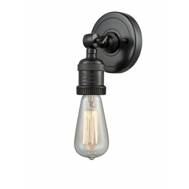 Franklin Restoration 1 Light Bare Bulb Wall Sconce by Innovations - 202ADA-BK
