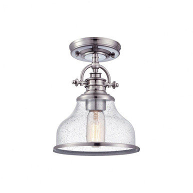 Grant 1 Light 8 Inch Wide Semi Flush Mount by Quoizel - GRTS1708