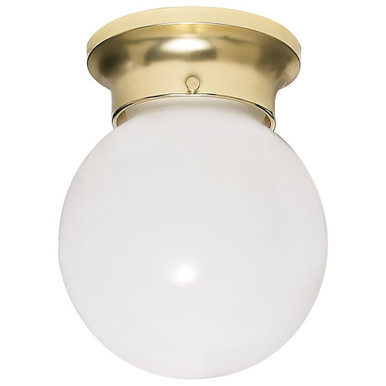 1 Light 7.25 Inch Tall Flush Mount by Nuvo - 60/6028