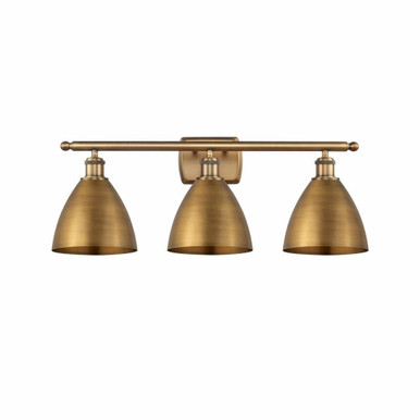 Metal Bristol 3 Light Vanity Light 27.5 Inch Wide by Innovations - 516-3W-MBD-75