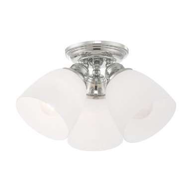 Somerville 3 Light 14.25 Inch Wide Flush Mount by Livex - 13664