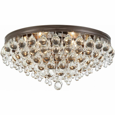 Calypso 6 Light 20 Inch Wide Flush Mount by Crystorama - 138