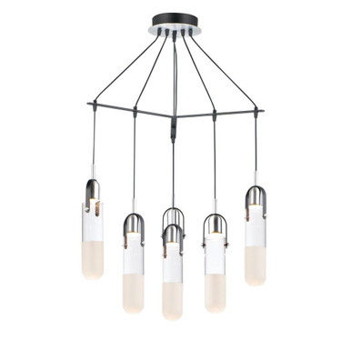 Capsule 24W 6 LED Light Large Pendant by ET2 - E24176-93BKAL