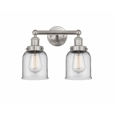Bell 2 Light Brass Vanity Light 15.5 Inch Wide by Innovations - 616-2W-G5