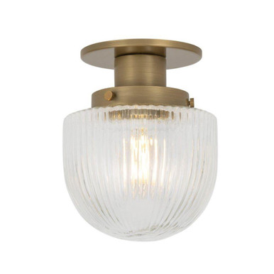 Jar 1 Light Flush Mount 7.5 Inch Tall and 6 Inch Wide by Troy - C1606-PBR