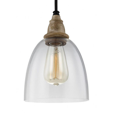Matrimonio 1 Light Small Pendant 9.13 Inch Tall by Generation - P1394DFW/DWZ