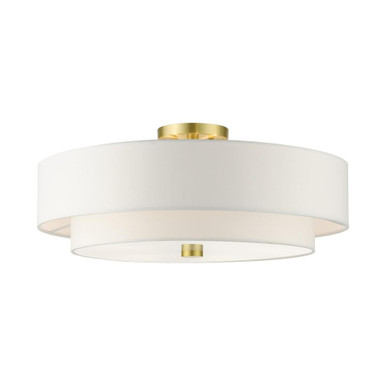 Meridian 5 Light 22 Inch Wide Semi Flush Mount by Livex 52140-12 - 52140-12