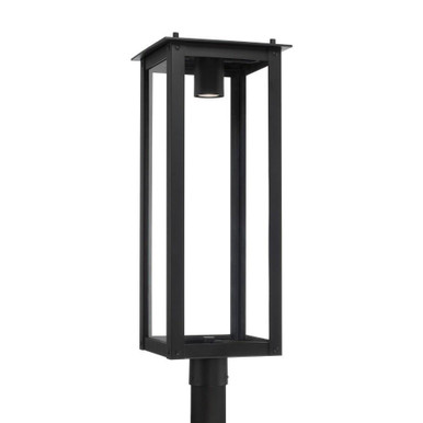 Hunt 1 Light Outdoor Post Lantern 29 x 11 In by Capital  - 934643BK-GL