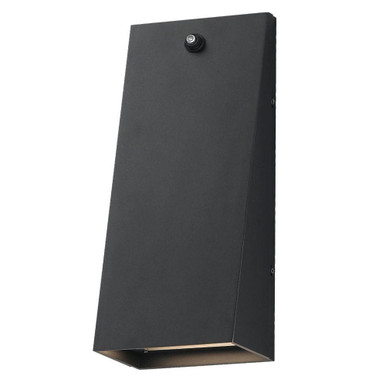 Pathfinder 25W 1 LED Tall Outdoor Wall Mount with Photocell by Maxim - 52526BK/PHC