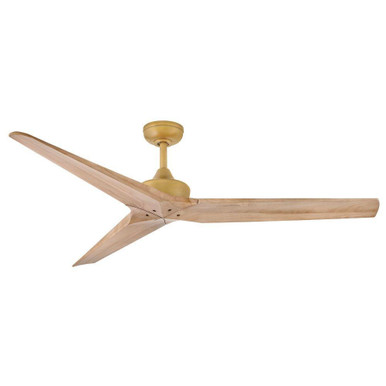 Chisel 3 Blade Ceiling Fan 12 Inch Tall and 60 Inch Wide by Hinkley - 903760FHB-NDD
