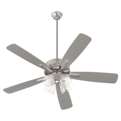 Ovation 5 Blade Ceiling Fan with Light Kit 18.25 x 52 Inch Wide by Quorum  - 4525-24