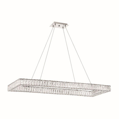 Kinsley 75W 1 LED Chandelier 3 Inch Tall and 50 Inch Wide by Crystorama - ED3565001CH