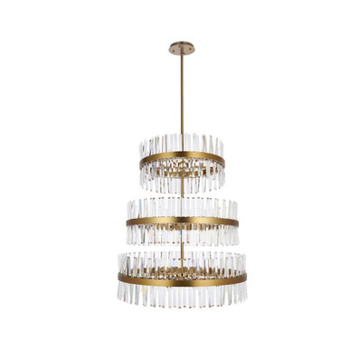 Serephina 46 Light Oversized 3 Tier Round Chandelier by Elegant - 6200G36L3
