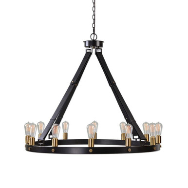 Marlow 12 Light Oversized Circular Chandelier by Uttermost - 21280
