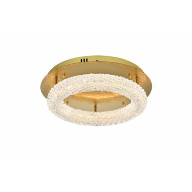 Bowen 56W 1 LED 18 Inch Wide Flush Mount by Elegant - 3800F18SG