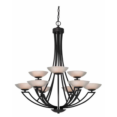 Delany 9 Light Large 2 Tier Chandelier by Dolan - 1902-46