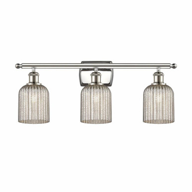 Bridal Veil 3 Light Bath Vanity 10 Inch Tall X 25 Inch Wide by Innovations - 516-3W-G559-5-GL