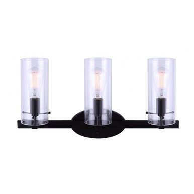 Joni 3 Light Vanity Light by Canarm - IVL759A03BK