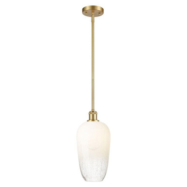 Brookhaven Flute 1 Light Ballston Stem Hung Mini Pendant by Innovations - 516-1S-G484-7