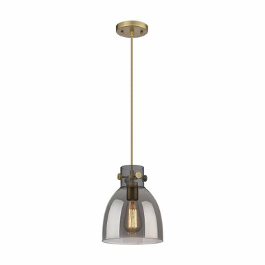 Newton Bell 1 Light Small Pendant 9.63 Inch Tall by Innovations - 410-1PS-G412-8
