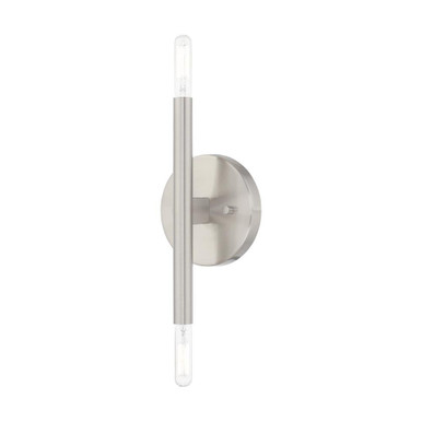 Copenhagen 2 Light Wall Sconce 16.25 Inch Tall by Livex - 51172-91