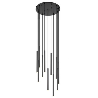 Forest 55W 11 LED Chandelier 23.75 Inch Tall and 24 Inch Wide By Z-Lite - 919MP24-11R