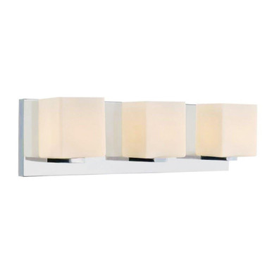 Satin Nickle 3 Light Wall Sconce by CWI - 5442W20SN