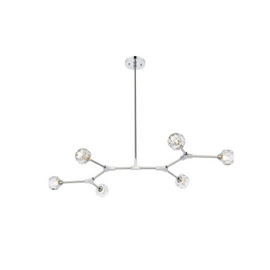 Zayne 6 Light Large Pendant by Elegant - 3508D50