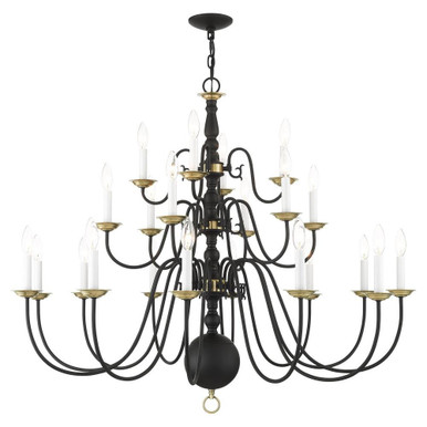 Williamsburgh 22 Light Oversized Chandelier by Livex - 5015
