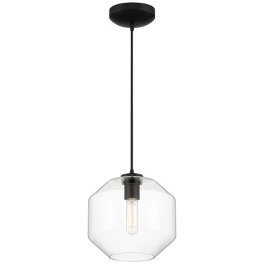 Clarity 1 Light Small Pendant by Access - 29011LEDDLP-BL/CLR