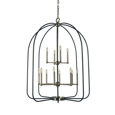 Boulevard 12 Light Oversized Chandelier by Framburg - 4932