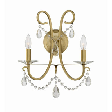 Othello 2 Light Candle Style Wall Sconce by Crystorama - 6822