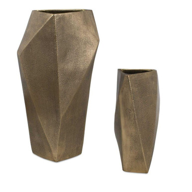 GeoForm Vase (Set of 2) 17.5 Inch Tall and 9.5 Inch Wide by Uttermost - 18310