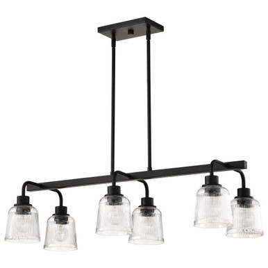 Grayson 6 Light Island Pendant 9.38 Inch Tall and 14.5 Inch Wide by Nuvo - 60/8610