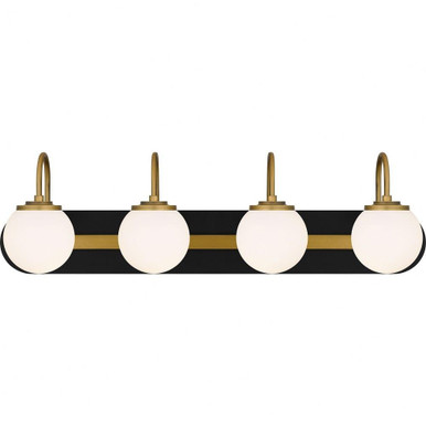 Desmond 4 Light Vanity Light by Quoizel - DES8631MBK