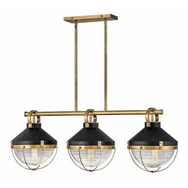 Crew 3 Light Oversized Linear Chandelier by Hinkley - 4846