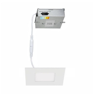 Lotos 8W 1 LED Square Recessed Kit 1 Inch Tall X 5 Inch Wide by WAC Limited - R4ESDR-W9CS-WT