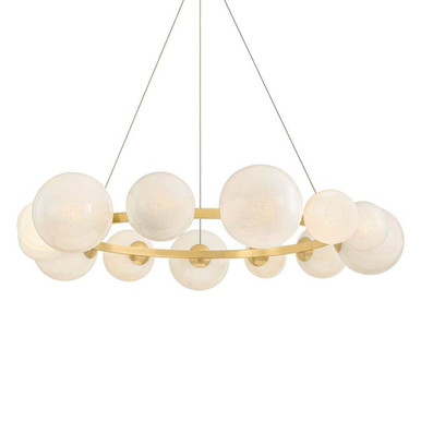 Pacama 13 Light Chandelier 9.5 Inch Tall and 55 Inch Wide by Hudson Valley - 5555-AGB