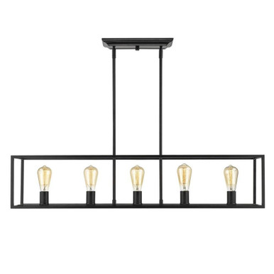 Wesson 5 Light Oversized Linear Pendant by Golden - 2072-LP
