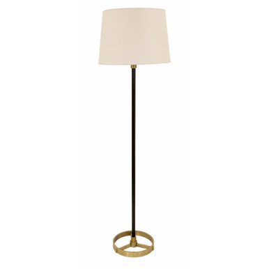 Morgan 1 Light Floor Lamp 62 x 16 Inches by House of Troy - M600-BLKAB
