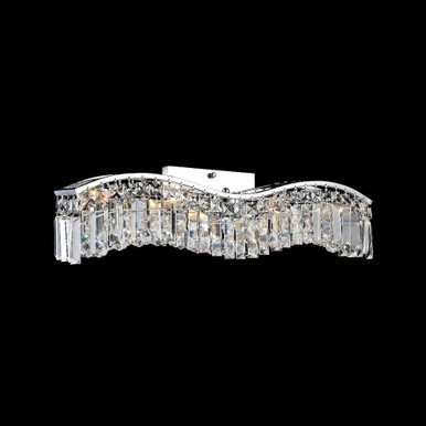 Glamorous 5 Light Wall Sconce 30 Inch Wide by CWI - 8004W30C-A (Clear)