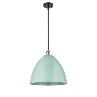 Plymouth Dome 1 Light Medium Stem Pendant 16 Inch Wide by Innovations - 516-1S-PLYM-16