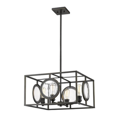 Port 4 Light Pendant 21.75 Inch Wide by 11 Inch High by Z-Lite - 448-20