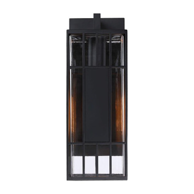 Edgehill 1 Light Outdoor Wall Mount 18 Inch Tall by Designers Fountain - D351M-18EW-BK
