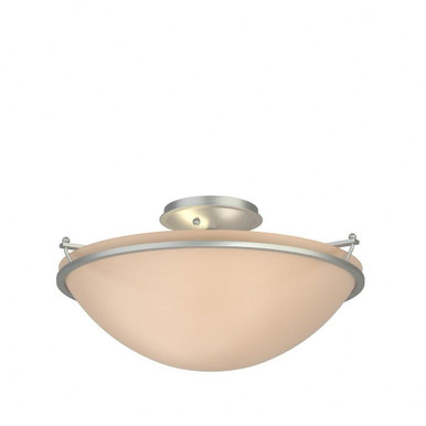 Simple Lines 3 Light 17.2 Inch Wide Semi Flush Mount by Hubbardton Forge - 124304