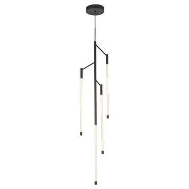 Motif 26W LED Pendant 45.75 Inch Tall and 10.25 Inch Wide by Kuzco - PD74746-BK-UNV