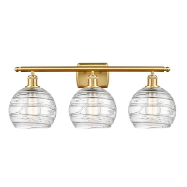 Athens Deco Swirl 3 Light Bath Vanity 10.88 X 28 Inch Wide by Innovations - 516-3W-G1213-8