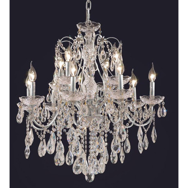 St. Francis 12 Light Large Chandelier by Elegant 2016D28 - 2016D28
