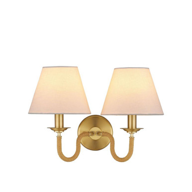 Adala 2 Light Wall Sconce 11 Inch Tall and 16 Inch Wide by Currey Company - 5000-0274